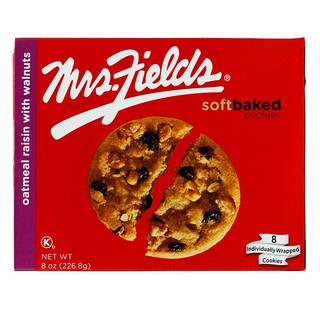 คุกกี้ข้าวโอ๊ตผสมช็อกโกแลตชิฟ ในตำนานจากอเมริกา มิสซิสฟิลด์ Mrs Fields Dark Chocolate Oatmeal Cookies 226.8g