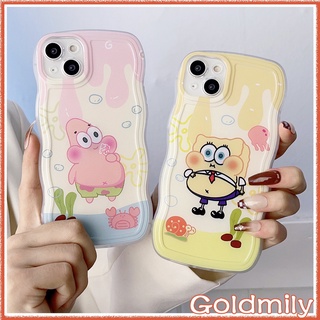 🔥 เคสไอโฟน11ซิลิโคนนุ่มถุงลมนิรภัยฝาครอบกล้องป้องกันกันกระแทกสำหรับ เคส Apple iPhone 13 เคสไอโฟน7พลัส X SE3 เคสไอโฟน14พลัส 12 XS เคส i8plus 11 xr 7 8 6 6s Plus SE2 เคสi11 เคสไอโฟนXR 14 Pro Max Spongebob &amp; Patrick Star Case