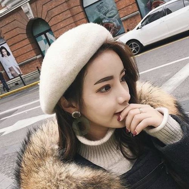 👒 หมวกเบเร่ต์ Beret เบเร่ต์ พร้อมส่ง‼️ - รูปที่ 7