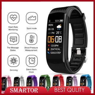 C5S Bluetooth Smart Bracelet Watch Blood Pressure Monitor Fitness Tracker Sport Wristband Watch