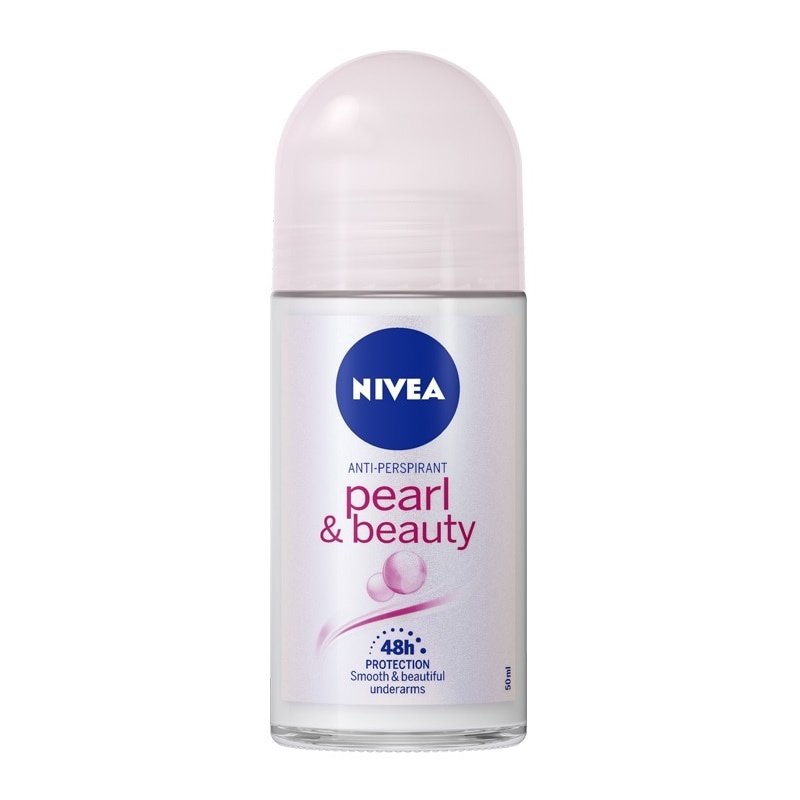 Nivea Deo Pearl and Beauty นีเวีย โรลออน ลดเหงื่อ ระงับกลิ่นกาย ขนาด 50 ml 15140