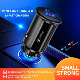 QC 3 . 0 car charger 18w max ที่ชาจในรถ ที่ชาร์จโทรศัพท์มือถือแท็บเล็ตจีพีเอส