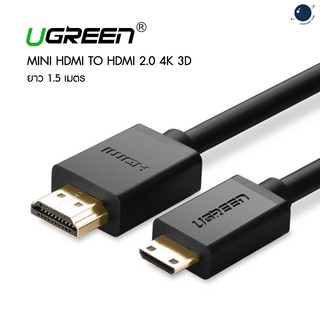 Ugreen Mini HDMI to HDMI 2.0 4K 3D ยาว 1.5 เมตร ประกันศูนย์