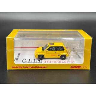 INNO64 / HONDA CITY TURBO II Yellow With MOTOCOMPO