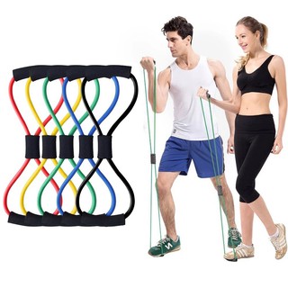 8 shaped fitness elastic ยางยืดเลข 8 บริหารกล้ามเนื้อกำลังกาย