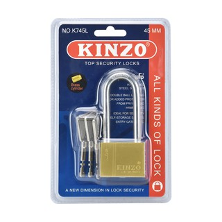 KINZO กุญแจทองแบบแขวน K 745L-45 มม.