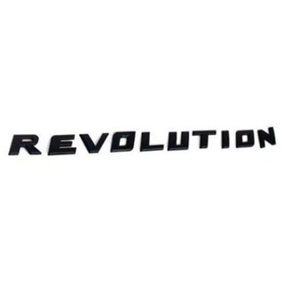 Logo Revolution โลโก้ รีโว่รูชั่น สีดำด้าน Matte