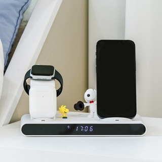 ( พร้อมส่ง ) Snoopy Wireless 3 in 1 Charing แท่นชาร์จไร้สายแบบ 3 in 1