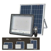 Lamptan FloodLight ฟลัดไลท์ โซล่าเซลล์ พร้อมเซ็นเซอร์ LED Solar Floodlight Sensor รุ่น Strong 80W 150W 200W BIZF