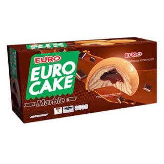 Euro Cake ช็อคโกแลต ยูโร่เค้ก พัฟเค้กสอดไส้ครีม 17 กรัม x 12 ซอง