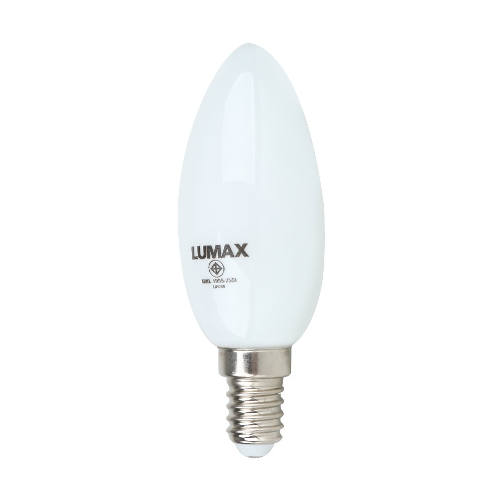 หลอด LED C30 FULL BEAM 3W DAYLIGHT E14 LUMAX หลอดไฟภายในบ้านเอนกประสงค์
