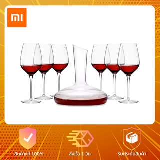 Xiaomi Circle Joy Wine Glass &amp; Decanter - ชุดแก้วไวน์คริสตัล 7 in 1 ชุดของขวัญ