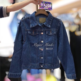 Denim Jacket" แจ๊คเก็ตยีนส์แขนยาว 【Major Made. 】 No.8611#