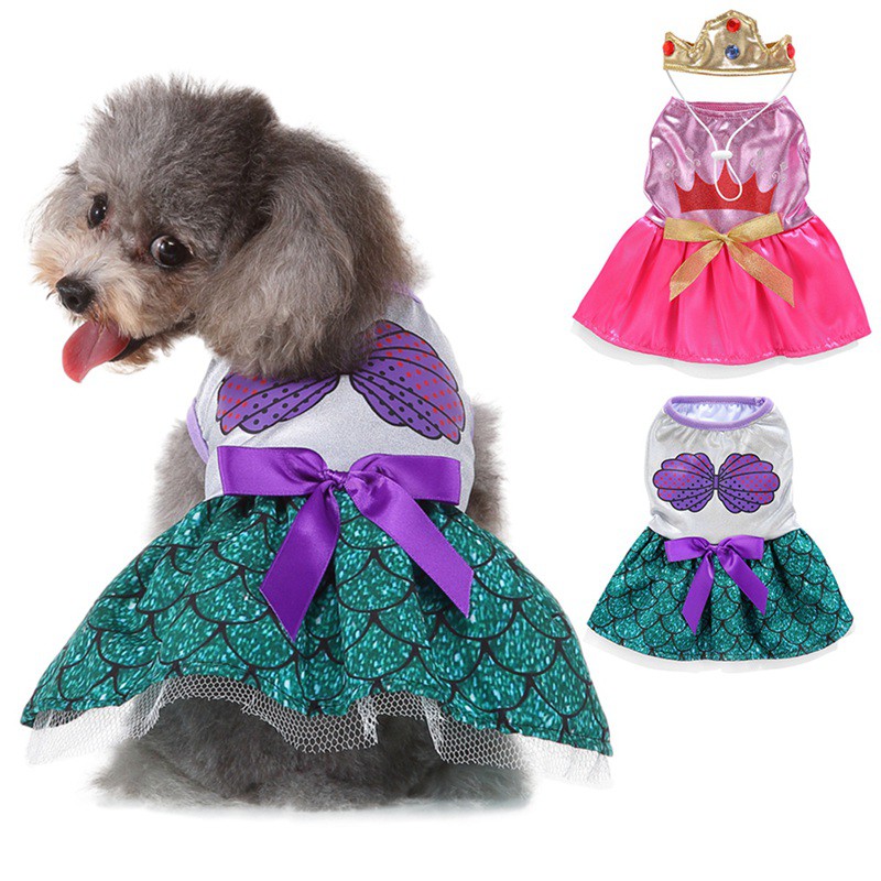 ☋Halloween Pet Dog Skirt Cosplay Dog Puppy Costume Funny Cute Pet