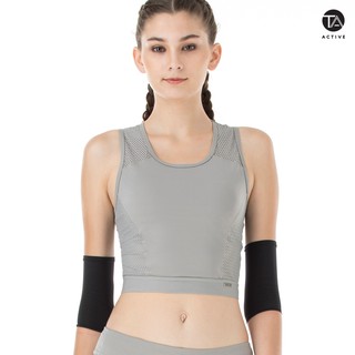 TA ACTIVE JUMPER CROP SPORT BRA สปอร์ตบรา แบบสีพื้น