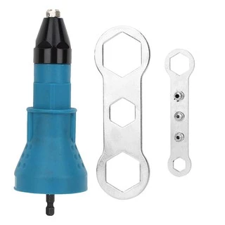 ชุดแปลงสว่านเป็นหัวยิงรีเวท อัตโนมัติ ขนาด 2.4mm, 3.2mm, 4.0mm, 4.8mm Rivet Adapter