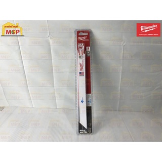 Milwaukee ใบเลื่อยซอว์ซอลตัดเหล็ก 9 TORCH Thin Kerf Ice Hardened 14 TPI (5 ใบ) 48-00-4187