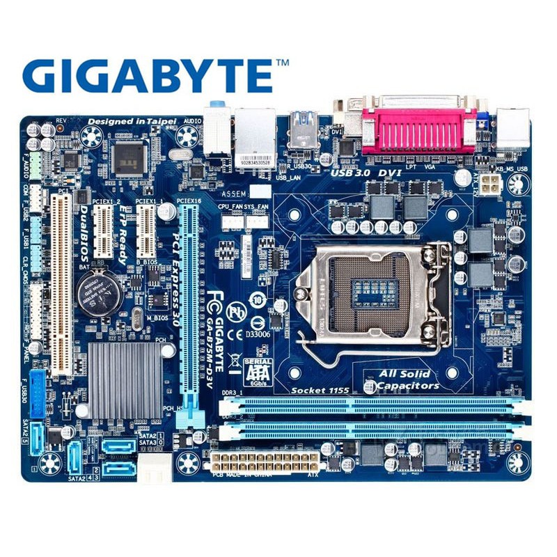 Gigabyte GA-B75M-D3V B75M-D3V motherboard LGA1155