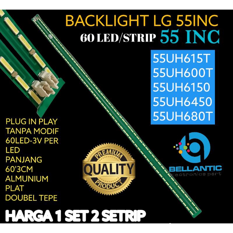 BACKLIGHT 55INC 60LED 55UH615T-55UH600T-55UH6150-55UH6450-55UH680T