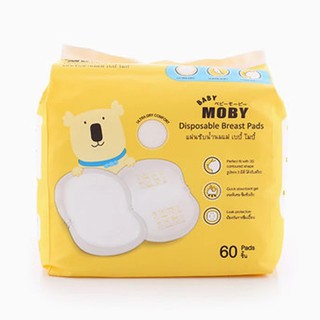 Baby Moby แผ่นซับน้ำนม (Disposable Breast Pads)[60แผ่น]