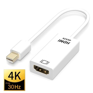 อะแดปเตอร์แปลงสายเคเบิ้ล 4K Mini DP Male เป็น HDMI 1.4 Female HD 1080 Displayport สําหรับแล็ปท็อป