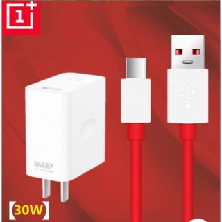 แท้100% สายชาร์จ ชาร์จเร็ว Original Oneplus 7pro warp charger 5V 6A fast charger and cable for 1+8 7 6 6T 5 5T