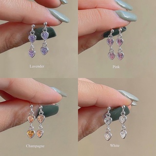 SissyJewelry // ต่างหูเงินแท้ รุ่น Double heart ball post