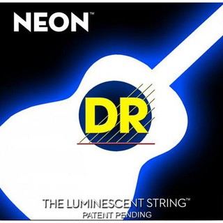 สายกีต้าร์โปร่ง เบอร์ 11 DR Strings แบบเคลือบเรืองแสง รุ่น NWA-11 - สีขาว