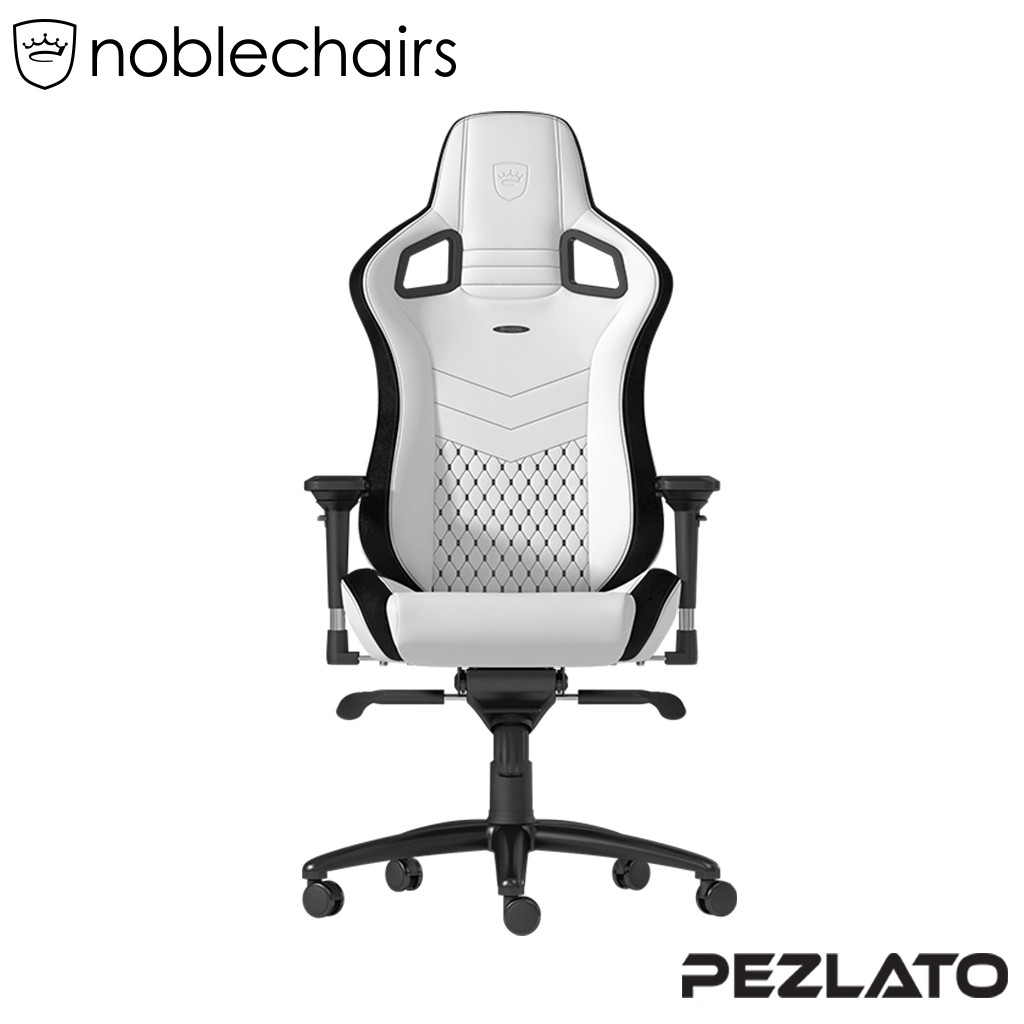 noblechairs Epic PU Gaming Chair (White/Black) Shopee Thailand
