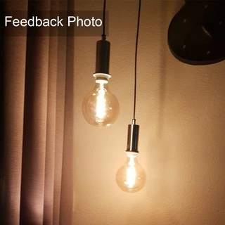 หลอดไฟ LED E27 3W 4W หรี่แสงได้ 220V สีขาวอบอุ่น สไตล์วินเทจ A19 หรี่แสงได้ สีขาวอบอุ่น สไตล์เรโทร
