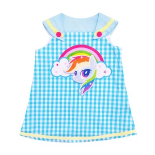 Dreaminc ชุดเดรสลายม้าโพนี่1-2ขวบ🦄เรนโบว์แดช(RainbowDash)