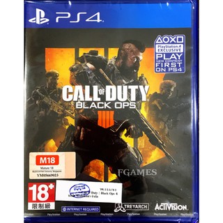 PS4 CALL OF DUTY: BLACK OPS 4 (Zone3/Asia)( English ) แผ่นเกมส์ ของแท้ มือ1 ของใหม่ ในซีล