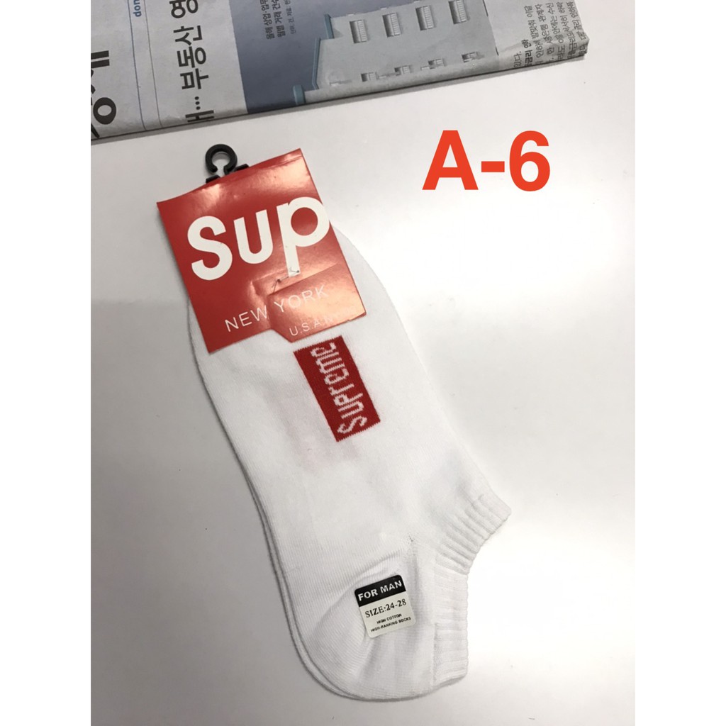 Supreme ถุงเท้าข้อสั้น (sizes:24-28)