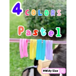Uniband หนังยางรัดผม ไม่กินผม ไม่ดีดขาดง่าย TPU Widy Size : Pastel