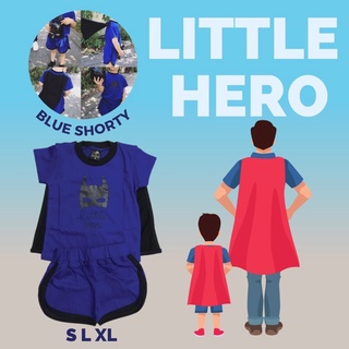 ชุดเด็ก Little Hero Blue shorty ชุดผ้าคลุมถูกใจลูกๆ บอกเลยว่าต้องชอบมากๆ