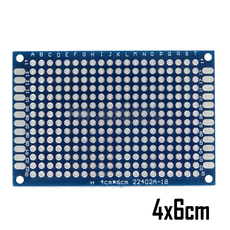บอร์ดวงจรพิมพ์ PCB สองด้าน 2x8 ซม. 3x7 ซม. 4x6 ซม. 5x7 ซม. 7x9 ซม. 4*6 ซม. สําหรับ Arduino Experimental BLUE 1 ชิ้น