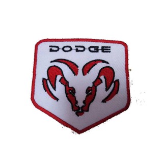 [ตัวรีด เย็บได้] DODGE ป้ายติดเสื้อ logo Embroidered Sew Iron On Patches Badge