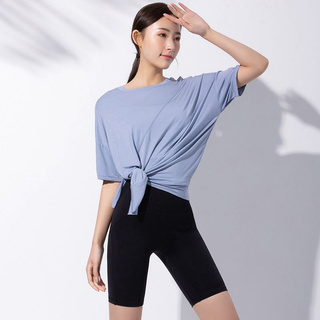 Women’s loose style casual short sleeve sport t shirt yoga tops