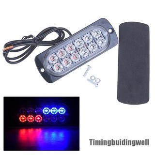 ไฟเตือนฉุกเฉิน LED 12 ดวง 18 ดวง สีแดง สีฟ้า สําหรับติดรถยนต์ รถตํารวจ