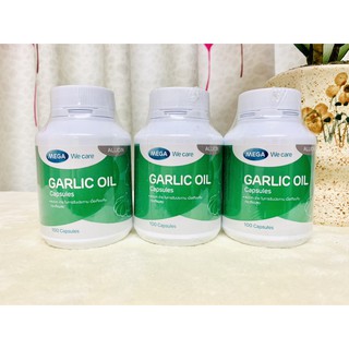 🔥Mega We Care Garlic Oil ขวด 100 แคปซูล น้ำมันกระเทียม ลดโคเลสเตอรอล ลดความดันโลหิต