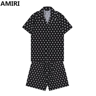 Amir* เสื้อเชิ้ตลําลอง พิมพ์ลายไอคอน สไตล์สตรีท อเมริกัน คลาสิก แฟชั่นฤดูร้อน