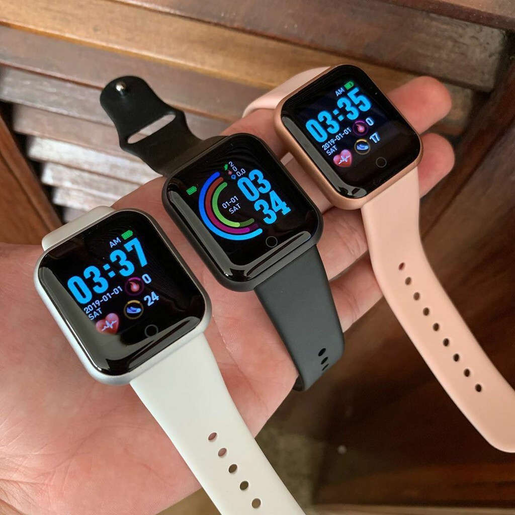 สมาร์ทวอทช์ Y68 D20 D28 สมาร์ทวอทช์กันน้ํา USB สร้อยข้อมือกีฬา Heart Monitor
