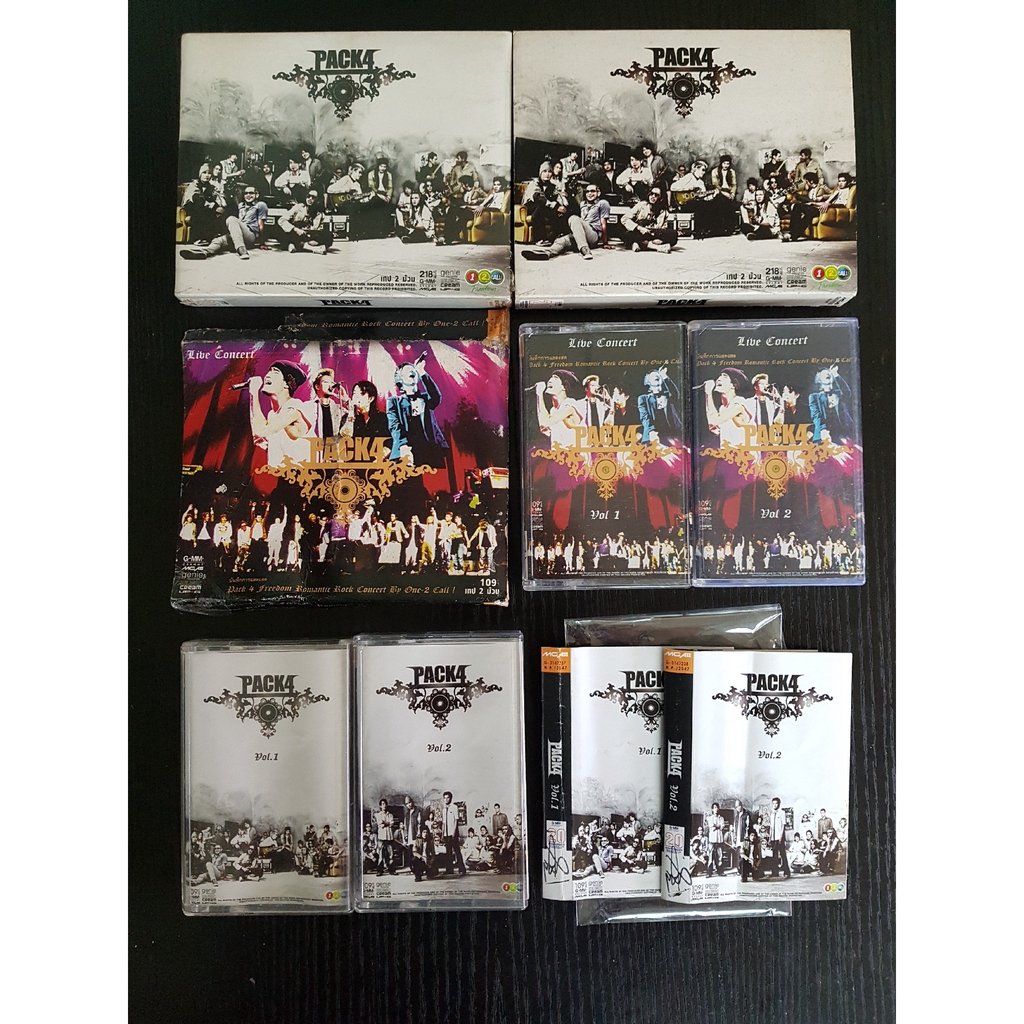 เทปเพลง PACK 4 Potato AB Normal Clash KALA วงแคลช วงกะลา วงโปเตโต้ วงแคลช