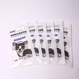 Thai.th ถุงมือแบบไม่ต้องซัก ทำความสะอาดสัตว์ แบบใช้แล้วทิ้ง อาบน้ำ Clean Glove