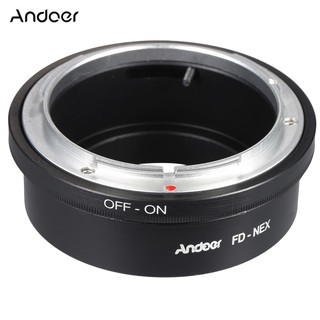 Andoer FD-NEX Adapter เลนส์วงแหวนเลนส์สำหรับ Canon FD Lens to Fit