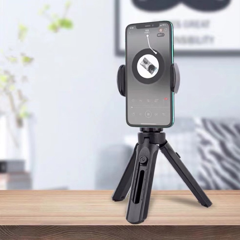 ขาตั้งโโทรศัพท์แบบสามขาขาตั้งมือถือ 3 ขาปรับสูง-ต่ำได้ Tripod Mobile Holder