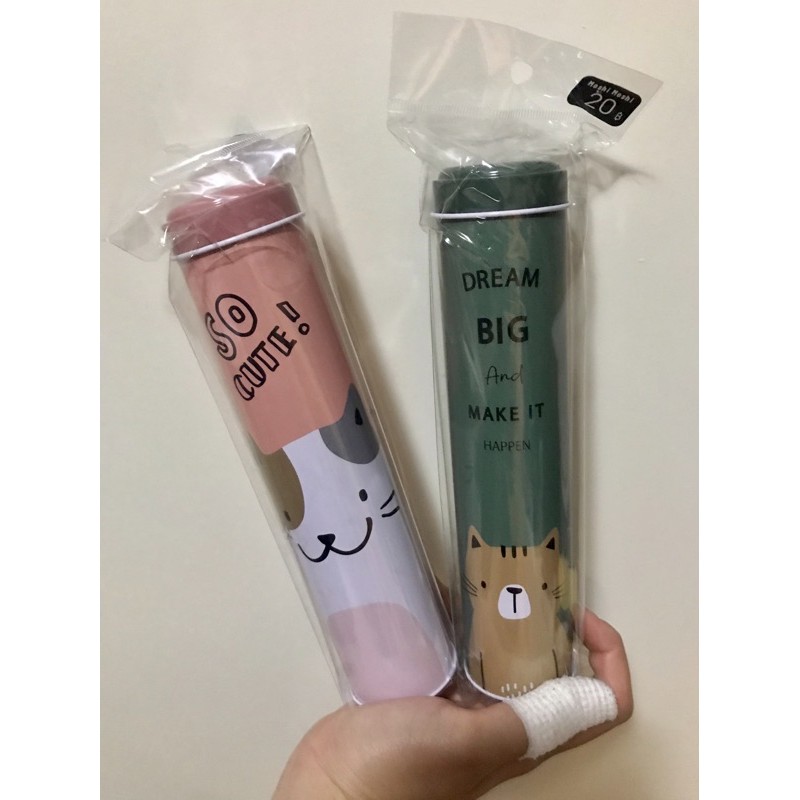 (พร้อมส่ง) Moshi Moshi กล่องดินสอทรงกระบอก ลายน้องแมว คละสี