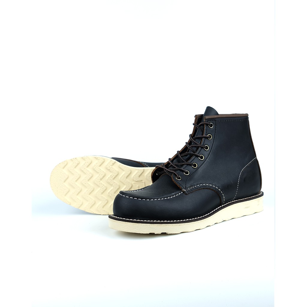 รองเท า Red Wing 49 Moc Toe Boot Black Prairie ราคาท ด ท ส ด