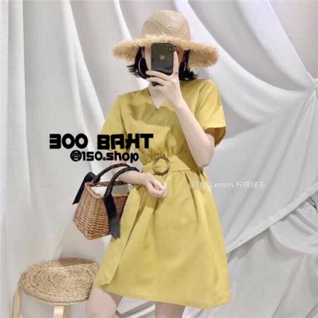 🎀DD123 – เดรสคอวีสไตล์เกาหลี