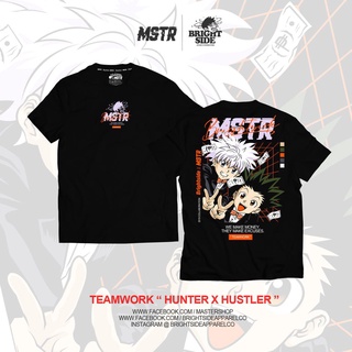 Tee_home/Mstr x ไบรท์ไซด์ คอลแล็บ - ฮันเตอร์ x ฮันเตอร์ (XS-3XL) เสื้อยืดสําหรับผู้ชาย/เสื้อยืด A;*